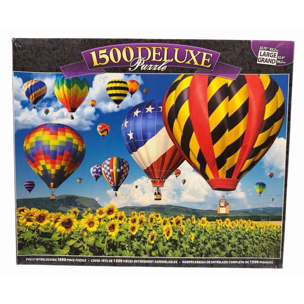 New MEGA PUZZLES sunflower, balloon JIGSAW 1500 Piece Deluxe Large‎
